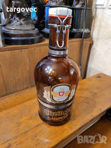 Голямо немско двулитрово шише за наливна бира, снимка 1 - Антикварни и старинни предмети - 45579336