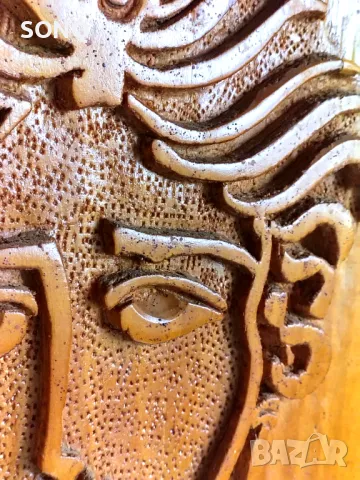 Красиво Дървено Пано Дърворезба, снимка 5 - Пана - 49903158