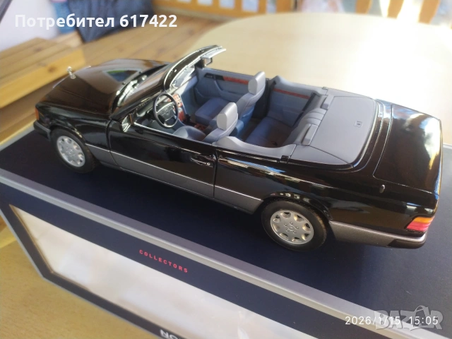 1:18 Метален модел на Mercedes  Benz  300 CE-24 Cabriolet W124 Norev, снимка 13 - Колекции - 53113690
