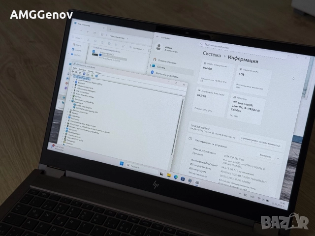 15.6’FHD IPS/i9-11950H/RTX A3000 6GB/Hp Zbook Fury G8/64GB/1TB SSD, снимка 8 - Лаптопи за работа - 52502587