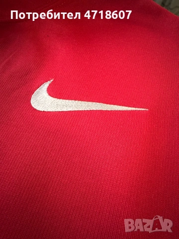 NIKE Суичър • Размер L • Червен, снимка 5 - Суичъри - 53218634