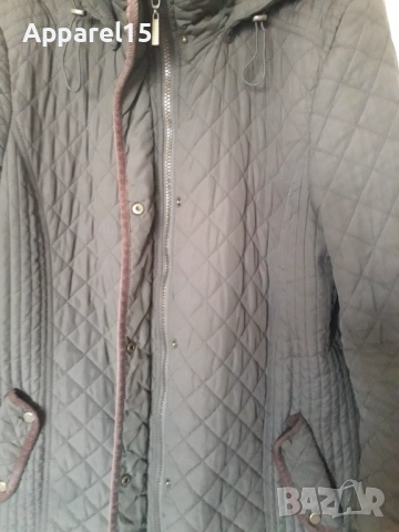 Американско марково тъмнозелено яке с качулка L/ XL, снимка 5 - Якета - 52388568