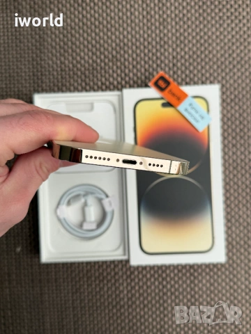 100% Battery 🔋❗️iPhone 14 Pro MAX ❗️Лизинг от 19€/мес Gold 📛 златен 128Gb 📛 , снимка 11 - Apple iPhone - 53632999
