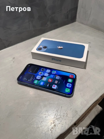 КАТО НОВ Iphone 13 Blue, 86% батерия, снимка 7 - Apple iPhone - 53359360
