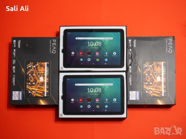 2x Таблети PEAQ PET 101 - 10.1, ANDROID 13, 2/32 Работещи Спукан тъч