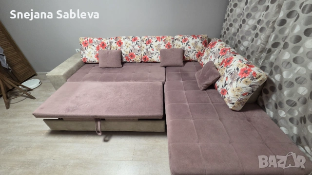 Продавам диван-спалня с ракла., снимка 5 - Дивани и мека мебел - 53745056
