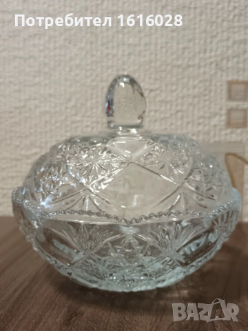 Стъклени захарници с капак., снимка 5 - Игри и пъзели - 43251223