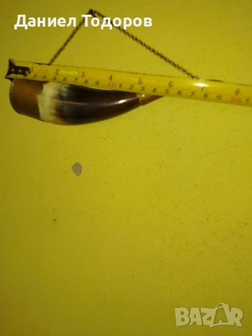 Стар Рог с Бронзов Обков, Чаша от рог, снимка 6 - Антикварни и старинни предмети - 53747499