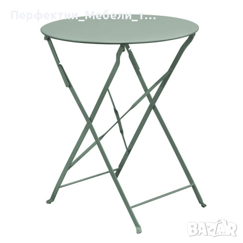 Метален сгъваем стол,сгъваема метална маса-черен,зелен,бял,син,бежев цвят, снимка 8 - Столове - 45006208