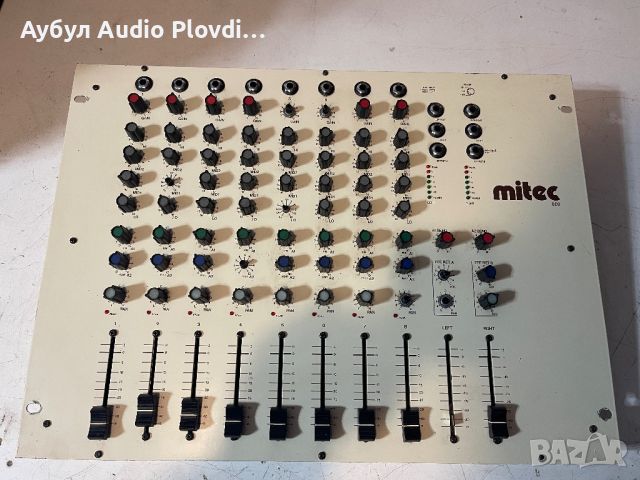 Mitec 802 8-канален миксер, DJ миксер, снимка 6 - Ресийвъри, усилватели, смесителни пултове - 46021871