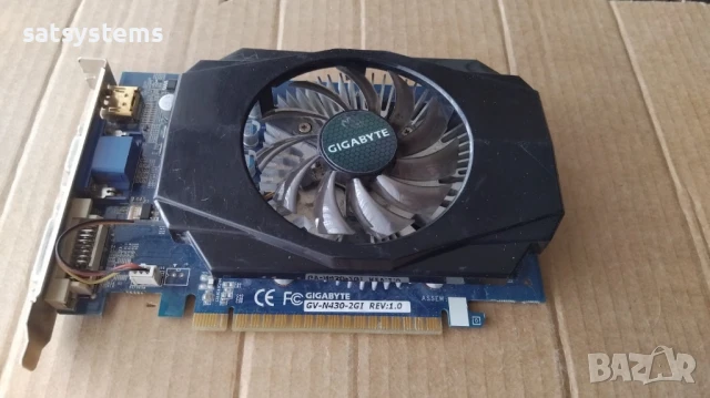Видео карта NVidia GeForce Gigabyte GT430 HDMI 2048MB GDDR3 128bit PCI-E, снимка 5 - Видеокарти - 50505143