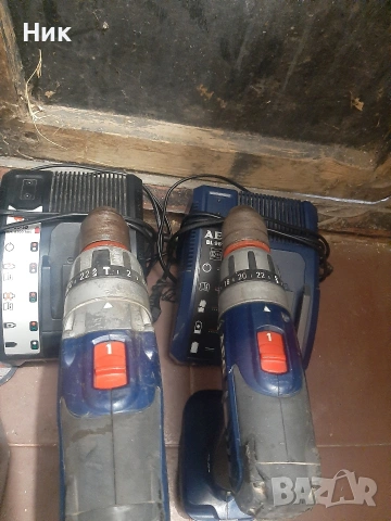 Акумулаторни машини АЕГ 18v, снимка 3 - Винтоверти - 53257654