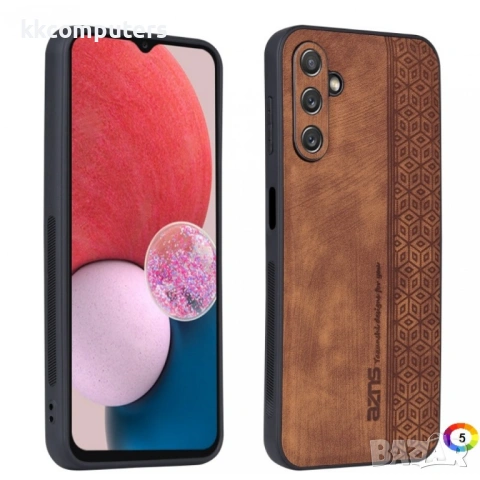 Samsung Galaxy A14 5G Удароустойчив Кожен Калъф и Протектор, снимка 5 - Калъфи, кейсове - 53897851