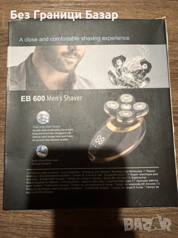 Нова Електрическа Самобръсначка EB600 5 Глави Мокро Сухо бръснене мъже, снимка 5 - Електрически самобръсначки - 53281446