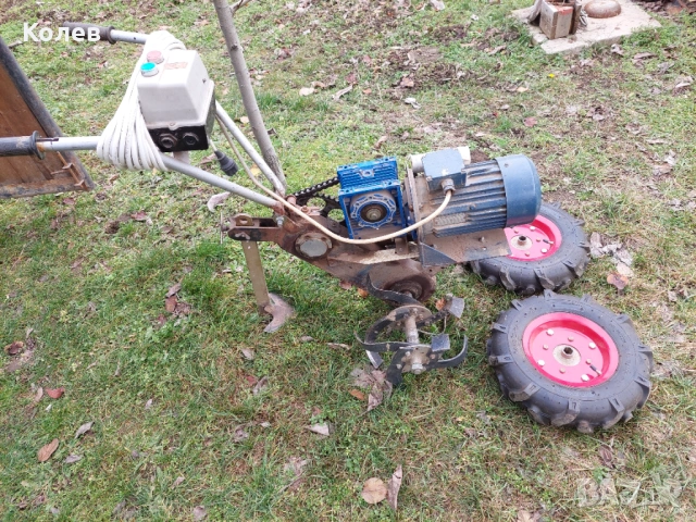 Електрическа мотофреза +двигател 7,5 к.с.