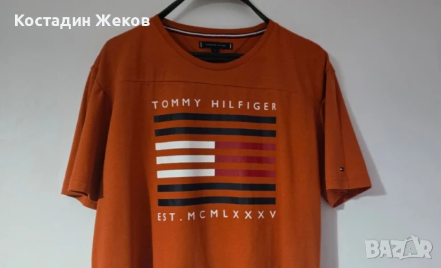 Нова.  Тениска памучна оригинална.  TOMMY HILFIGER , снимка 3 - Тениски - 50999771