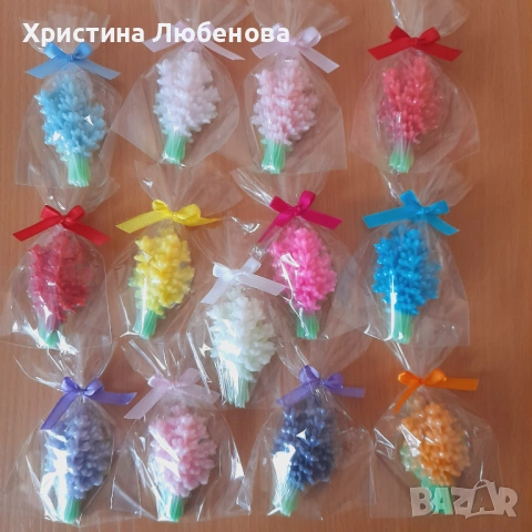 глицеринови букетчета , снимка 13 - Декорация за дома - 43901427