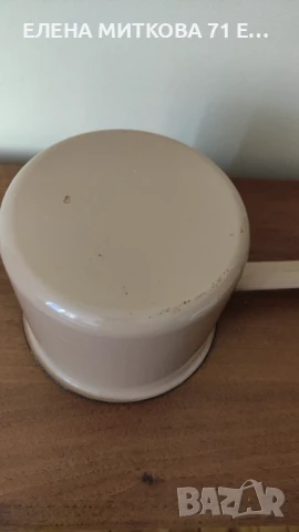 Голямо емайлирано канче с дълга дръжка ново, снимка 3 - Съдове за готвене - 50677954