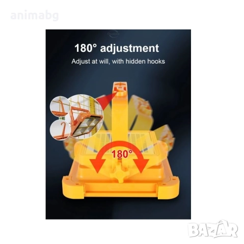 ANIMABG Соларен акумулаторен къмпинг фенер с висока мощност, Акумулаторна батерия 20000mAh, снимка 6 - Соларни лампи - 51787194