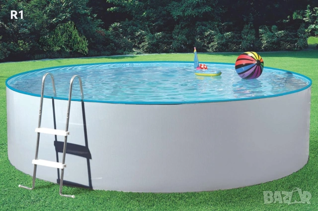 Басейн Azuro с метална стена 360см H90см, снимка 2 - Басейни и аксесоари - 53399453