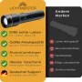 LICHTMEISTER ® LED акумулаторна фенерче 2000 лумена 5000 mAh батерия, снимка 2