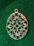 СТАРИНЕН АЖУРЕН ФЛОРАЛЕН СРЕБЪРЕН МЕДАЛЬОН СРЕБРО ВИСОКА ПРОБА РЪЧНА АРТ ИЗРАБОТКА 48639, снимка 10