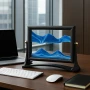 Стъклен пясъчен арт-Свободно стояща динамична 3D картина с движещ се пясък, декорация за дома и офис, снимка 9