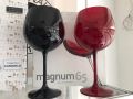 Сет от 2 чаши за червено вино - кристалекс в черно или в червено, снимка 1 - Чаши - 45671365