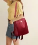 Нова свежа дамска текстилна раница за всекидневна употреба в червен цвят , снимка 6