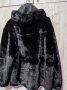 Пухено палто с качулка еко косъм ново, снимка 6