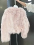 Ново розово сако, ново розово палто с имитация на косъм, снимка 2