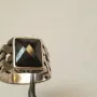 Мъжки сребърен пръстен с оникс, снимка 5