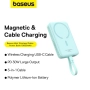 Baseus Magnetic Mini Air Wireless 10000mAh 20W, Fast Charge Powerbank външна батерия НОВА, снимка 2