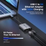 Cable Matters USB C към 5GbE Ethernet адаптер със 140W PD зареждане, USB4 и Thunderbolt 5/4/3, снимка 2