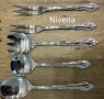 Комплект прибори за сервиране, чудесен бароков релеф Nivella, снимка 2
