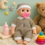 Кукла бебе с биберон – 25 см звук и забавление, снимка 1