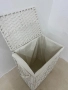 Кош за пране от синтетичен ратан с капак и дръжки 90L SONGMICS, снимка 3