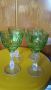 Ретро Винтидж стар цветен кристал кристални чаши за вино , снимка 7