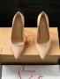 Christian Louboutin Дамски Бежови Обувки На Ток Кристиян Лоботин Код E675, снимка 3