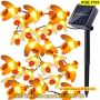 Декоративни лампички за градина със соларен панел във формата на пчелички - КОД 3702, снимка 1 - Соларни лампи - 45341043