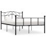 vidaXL Рамка за легло, черна, метал, 160x200 см(SKU:284502