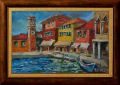 Авторска картина, "Венеция", масло на платно, размер 40 х 25 см., снимка 1 - Картини - 45664197