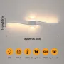 Красива модерна LED стенна вътрешна лампа, 27W LED топло бяло 3000K, 5,5 * 14 * 89 cm, черна ; бяла, снимка 7