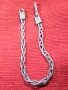РЕТРО АРТ ПЛЕТКА СРЕБЪРНА ГРИВНА СРЕБРО ВИСОКА ПРОБА с ЩЕМПЕЛ на БИЖУТЕРА Стара РЪЧНА РАБОТА 48642, снимка 12