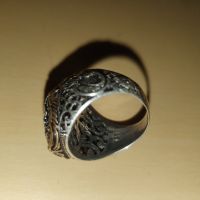Османски военен Сребърен пръстен 925, снимка 9 - Антикварни и старинни предмети - 45845524