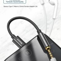 Аудио адаптер Baseus L54, USB-C + мини жак 3.5mm, снимка 5 - Слушалки, hands-free - 45871532