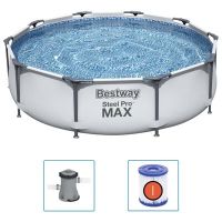 Bestway Steel Pro MAX Комплект басейн 305x76 см（SKU:92834, снимка 1 - Басейни и аксесоари - 45593993