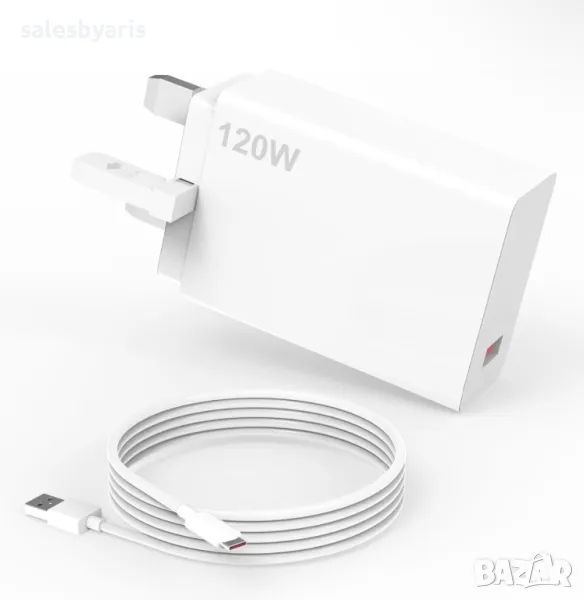 120W 6A бързо зарядно за Xiaomi 14 13 12 13T 12T 12s Pro Lite Hypercharge Turbo, снимка 1