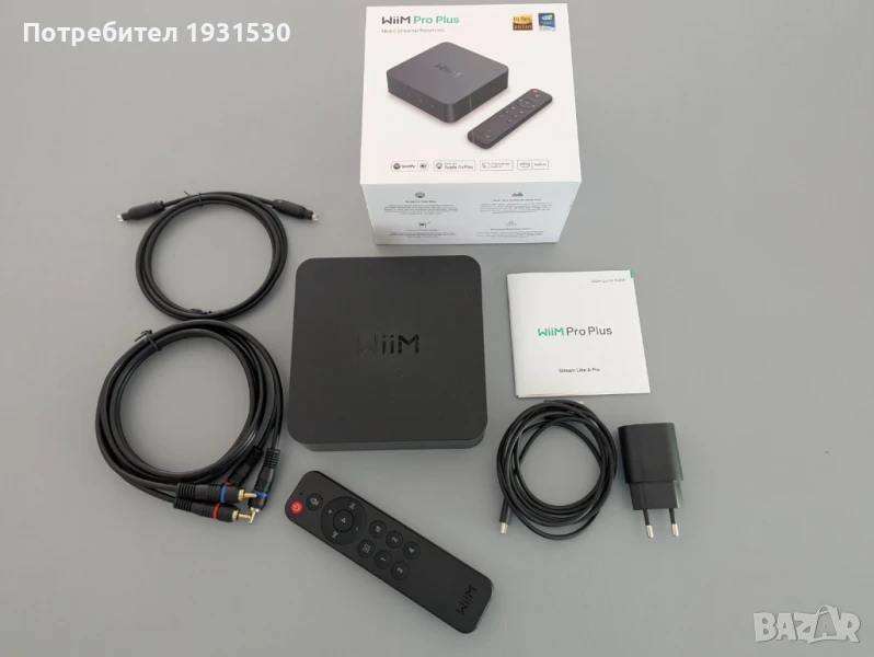 Мрежов Аудио Стриймър Streamer Digital Preamp Wiim Pro Plus пълен комплект, снимка 1