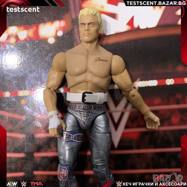 Екшън фигура AEW Cody Rhodes The American Nightmare Коуди Роудс UK Exclusive Jazwares WWE, снимка 1